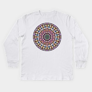 Stained glass Kids Long Sleeve T-Shirt